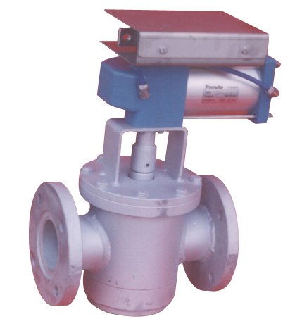 气动出料阀图片 永嘉县江北诺威阀门厂 陶瓷阀,陶瓷进料阀,陶瓷球阀,陶瓷阀门,气动双闸板阀