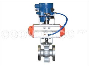 中旭达气动v型调节球阀