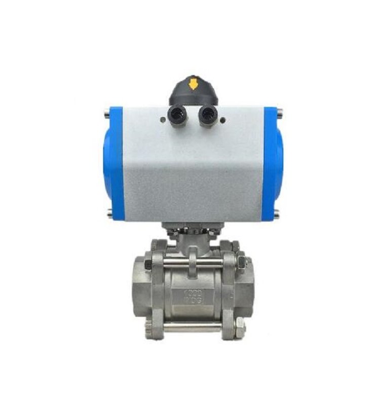 dn50气动球阀 调节开度大小 产品尺寸 气动阀门