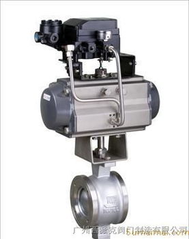 供应进口气动v型调节球阀